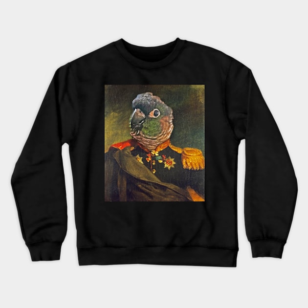 Parrot Miliary Portrait Crewneck Sweatshirt by UselessRob